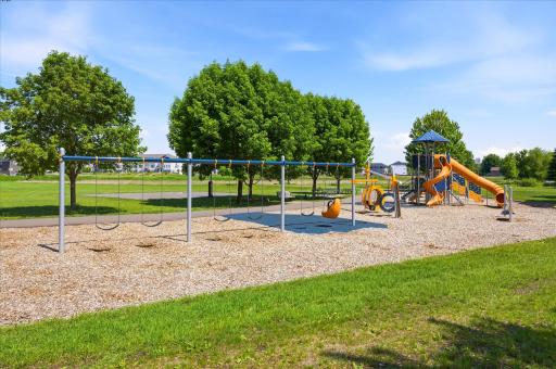 Fox Creek Park - a quick walk across the street for some more running room and playtime!