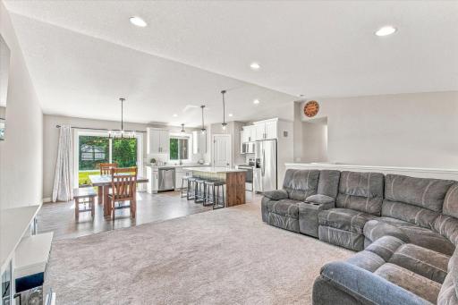 Open concept for family gatherings