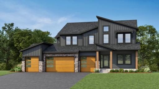 OneTenTen Homes Brooke Modern Elevation - Exterior Rendering
