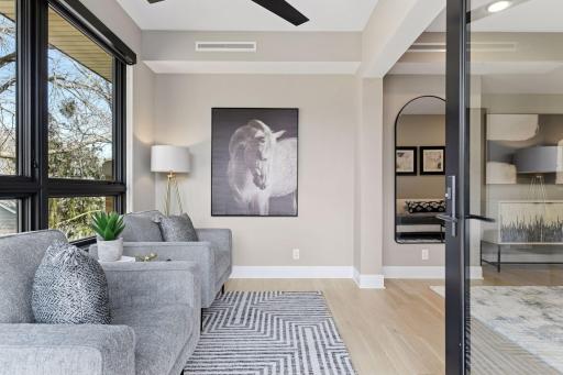Lovely wall space to display your favorite artwork