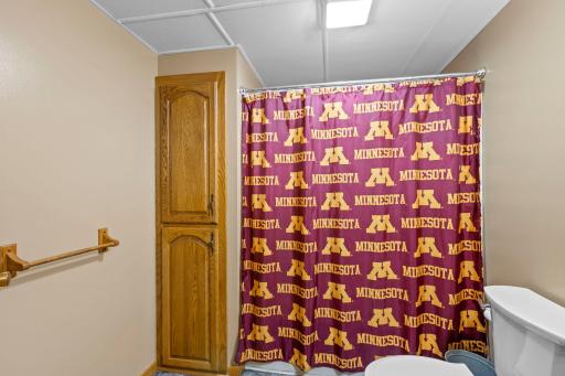 Another view of bathroom in lowereevel