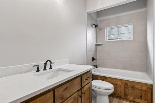 *Note wood framed mirror has been installed since these photos were taken. New photos coming soon!