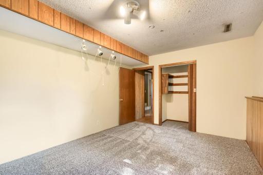 Lower level with closet space near entryway