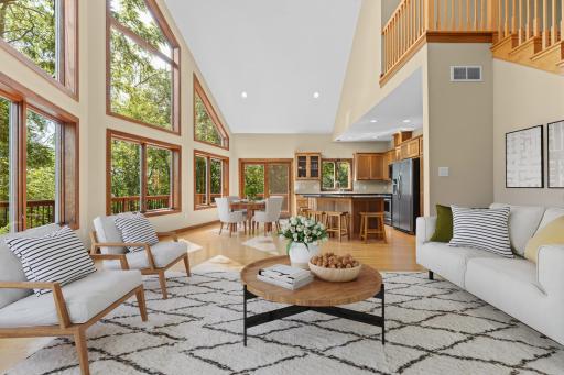 Great room - virtual staging