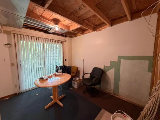 lower level sitting area, attached to bedroom