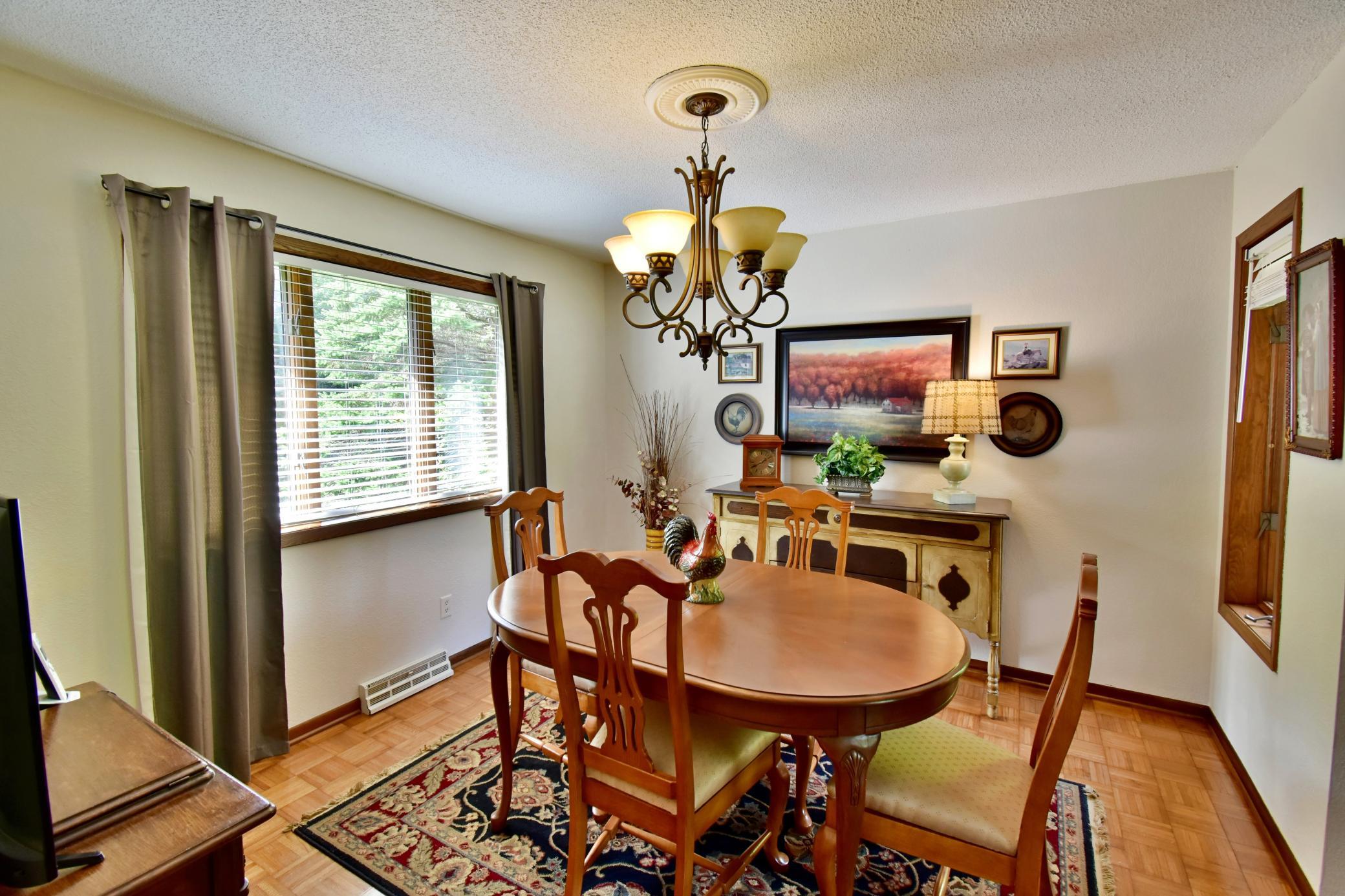 Dining room off of kitchen.