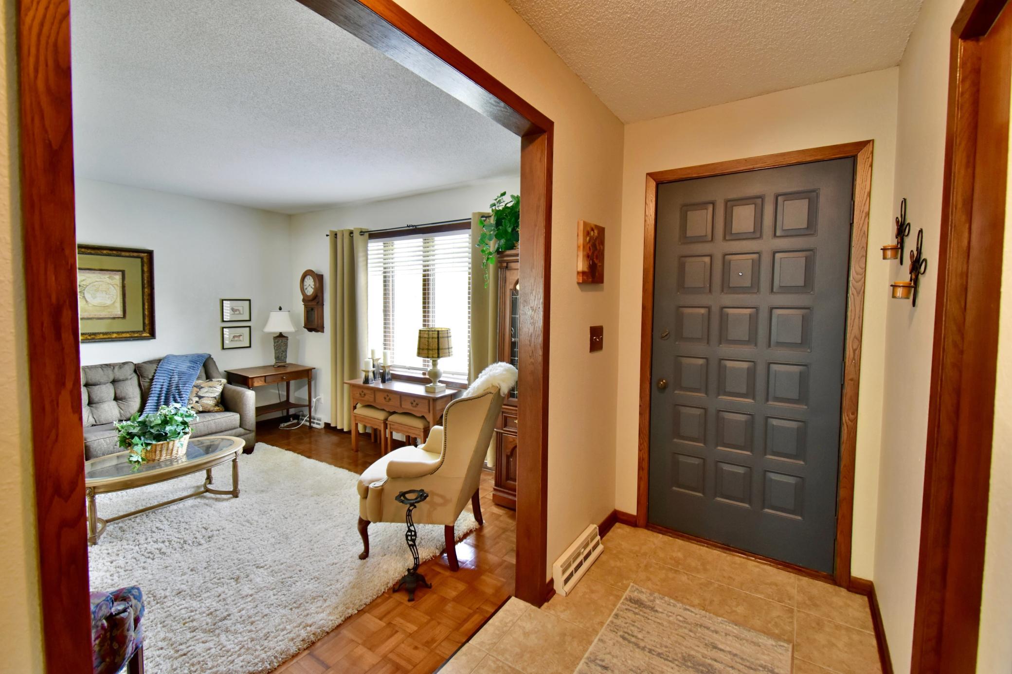 Main level entry with tile.