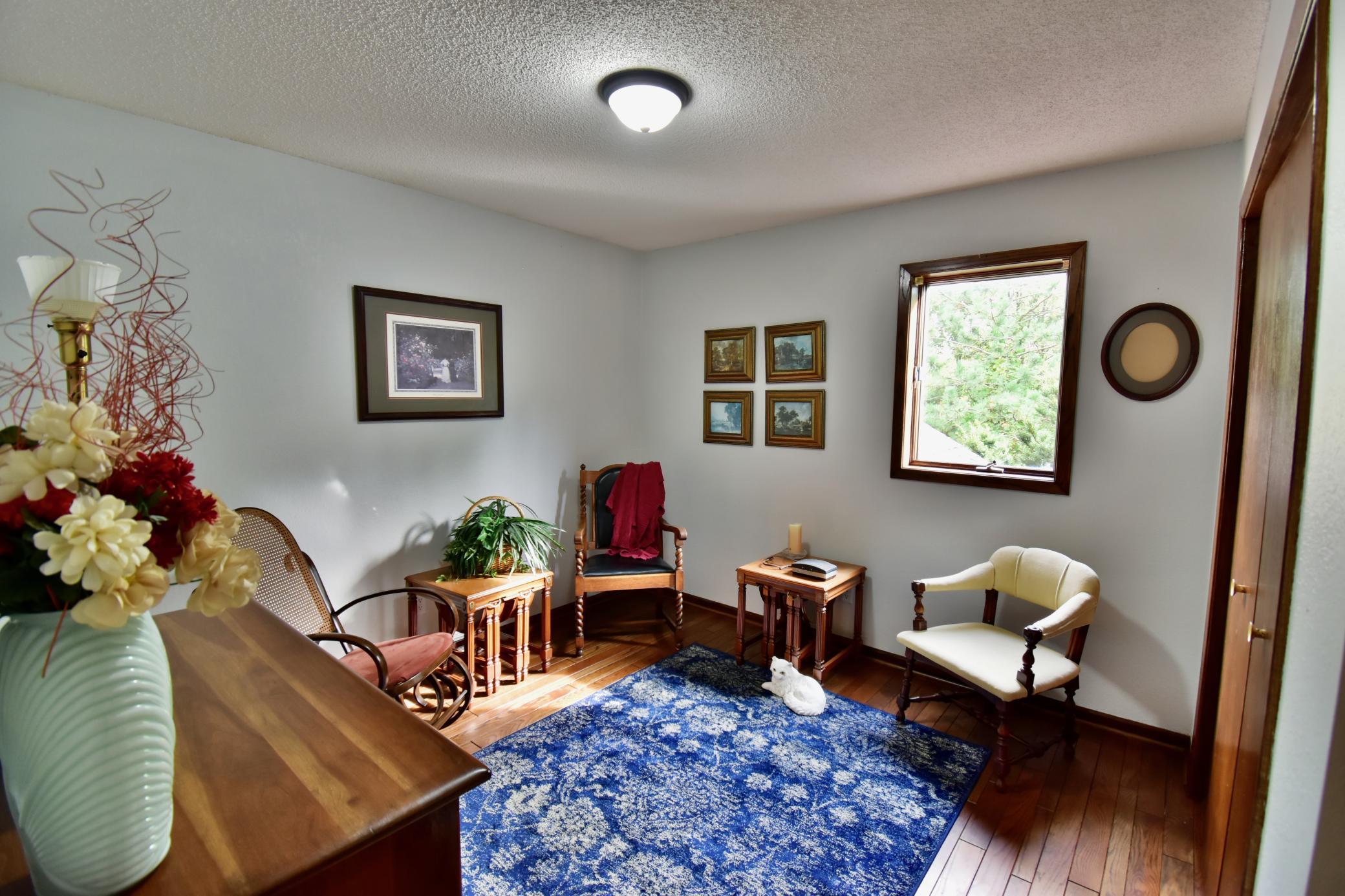Upper level bedroom 3 - currently used as a sitting room.