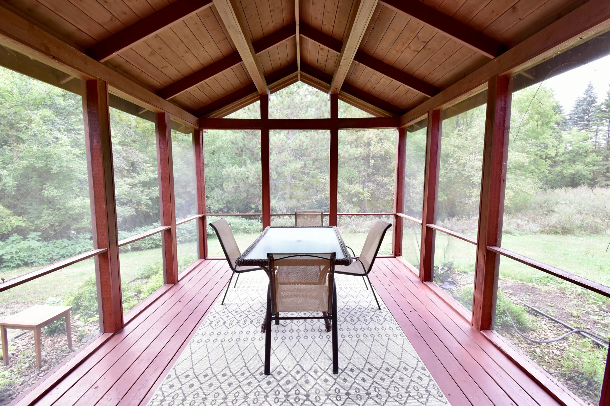 More screen porch views.