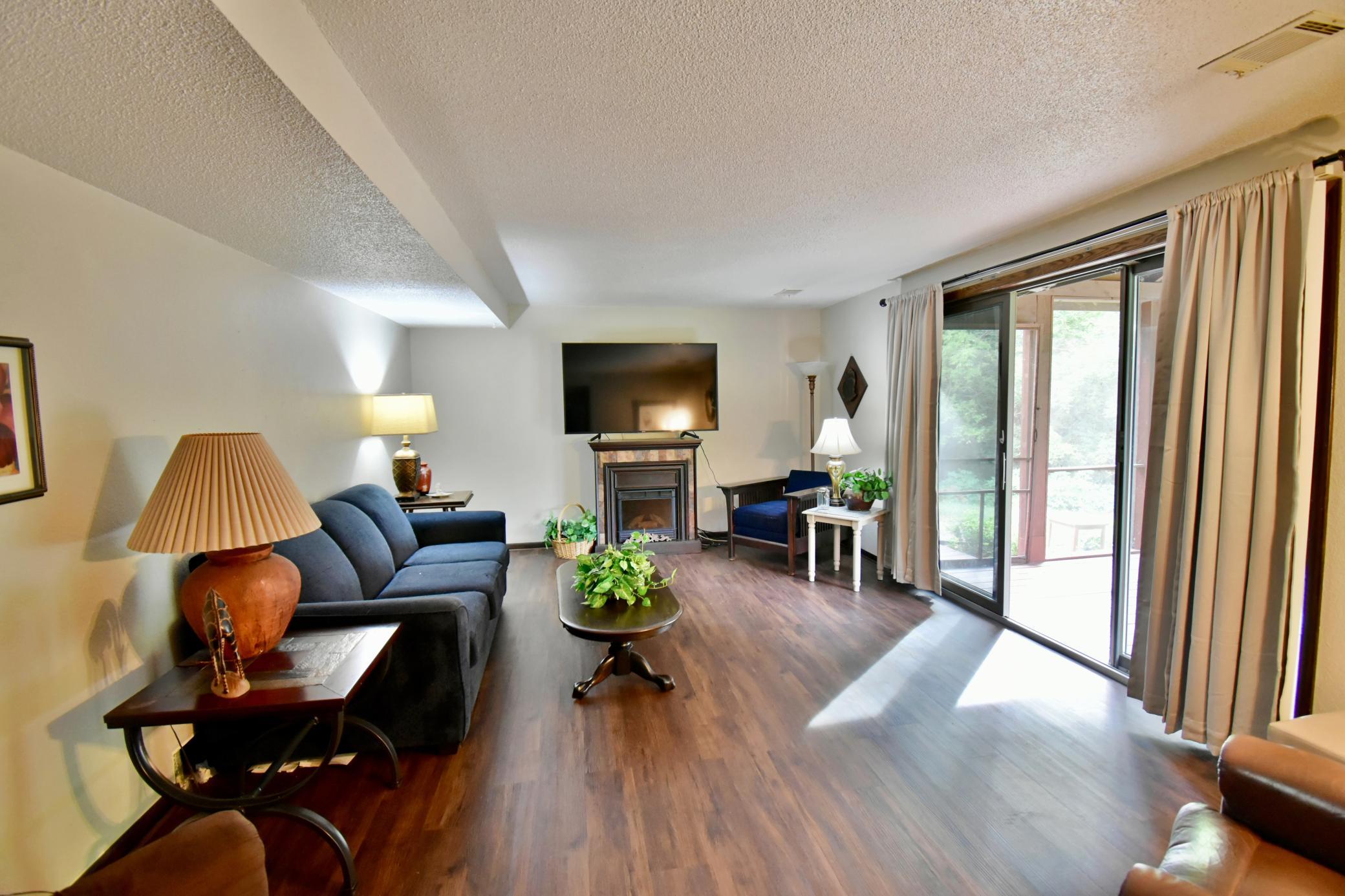 Lower level and spacious family room with newer LVP flooring.