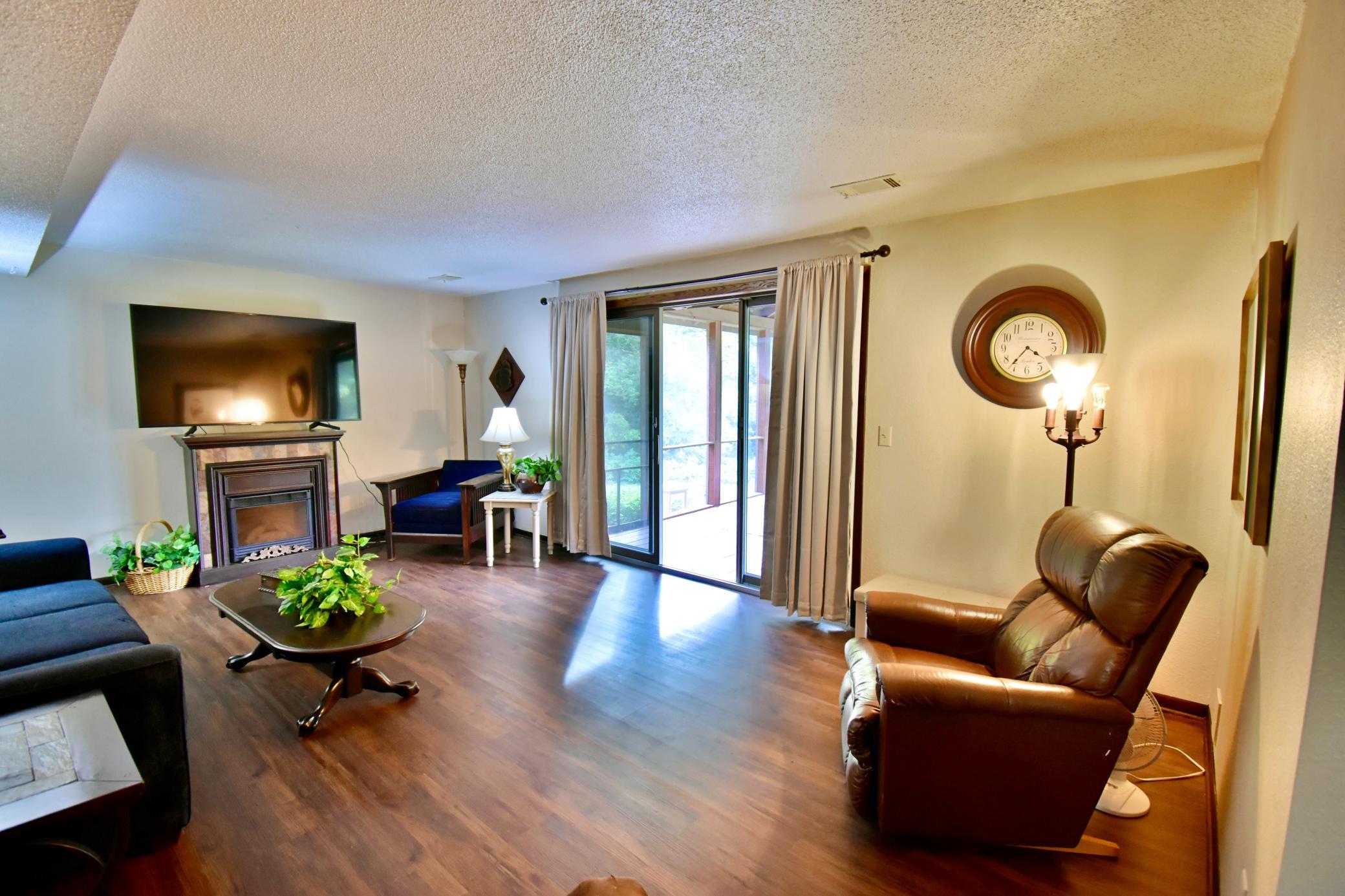 Family room walks out to a nice size screen porch.