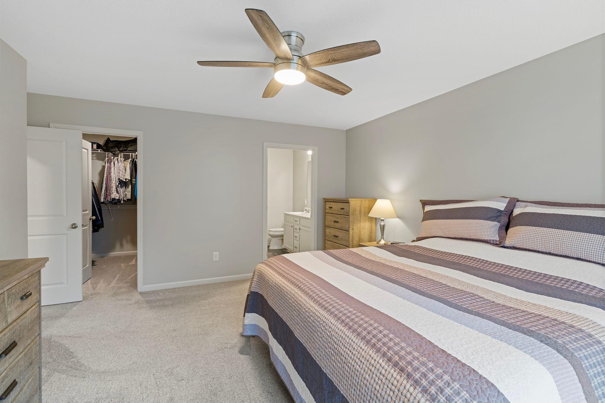 Large Walk-In Closet & Private Primary Bathroom