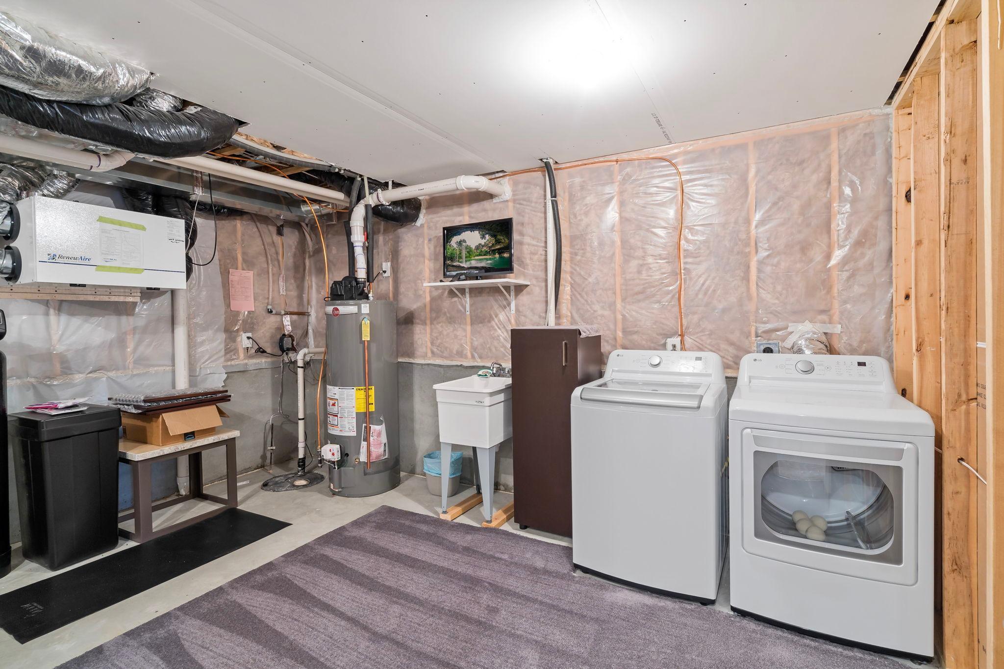 Clean utility room
