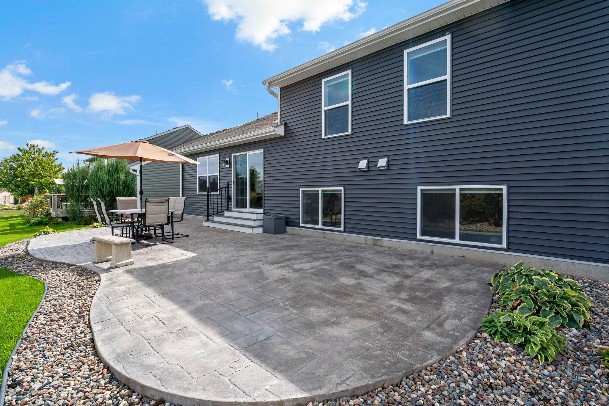 Large Concrete Stamped Patio