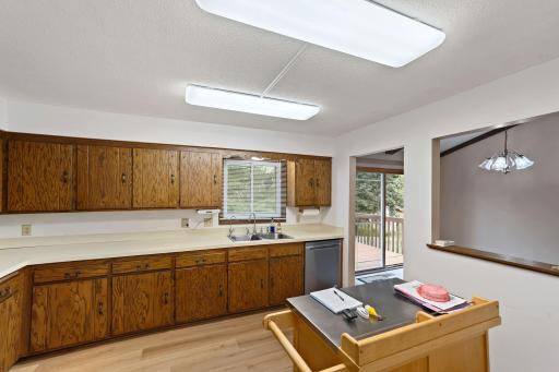 Lots of counter space and natural light