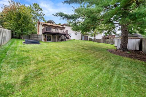 Large fenced in back yard
