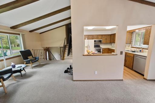 Dinette and living room walks out to the deck