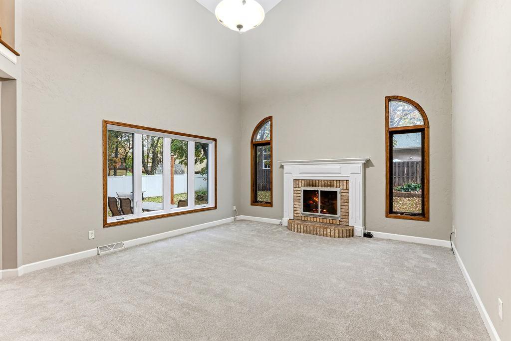 Main family room with fireplace