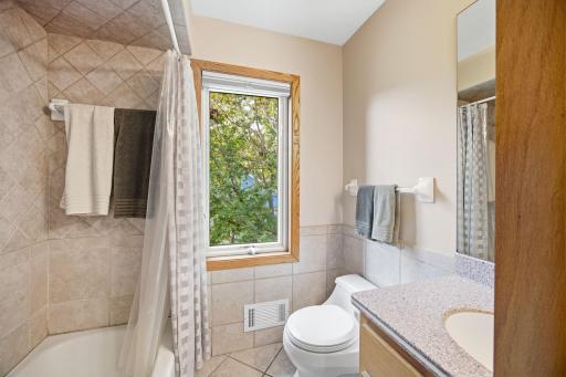 28- Full bath services 2 upstairs bedrooms.