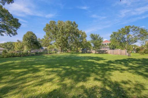 The view from the back of the lot shows how much space there is to enjoy your own private oasis.