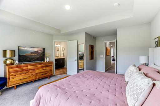 Primary bedroom with private en-suite bath and plenty of space to unwind.