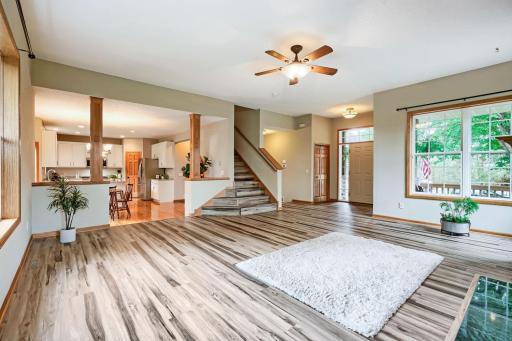 A sizeable area for entertaining your friends and family, dog-friendly too.