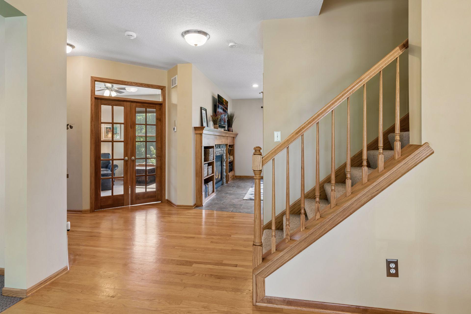 French doors to the main-floor office