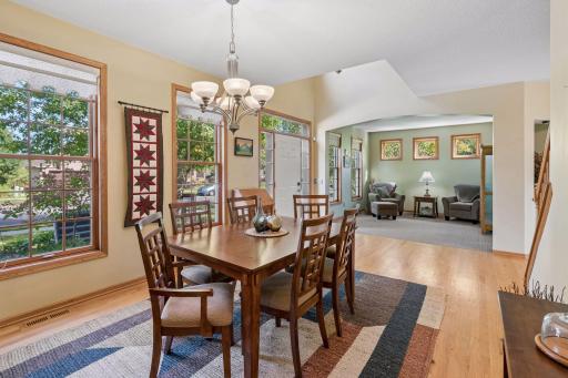 Dining room open to the front sitting room