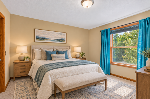 Fourth bedroom on upper level. Virtually Staged