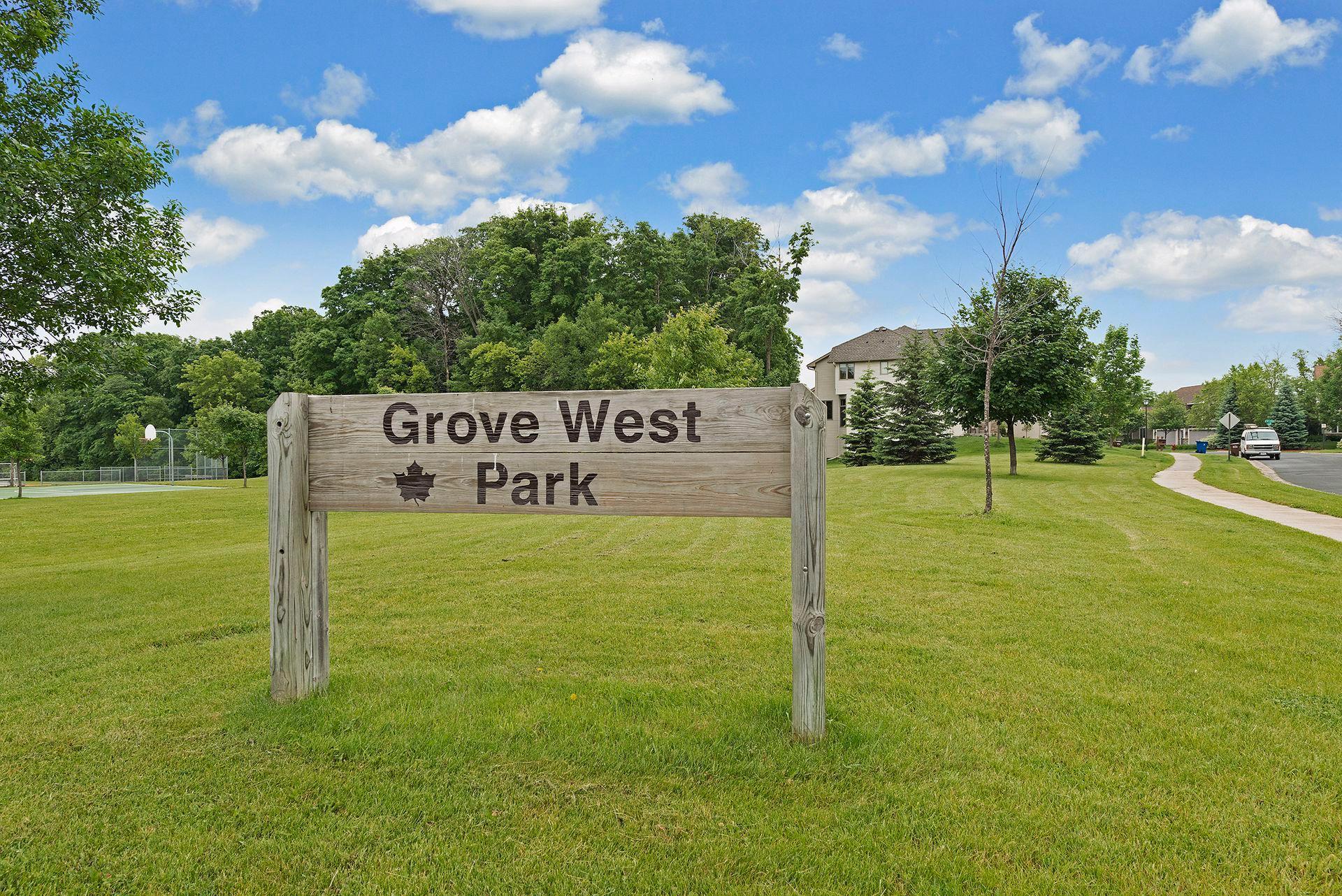 Grove West Park is just blocks away
