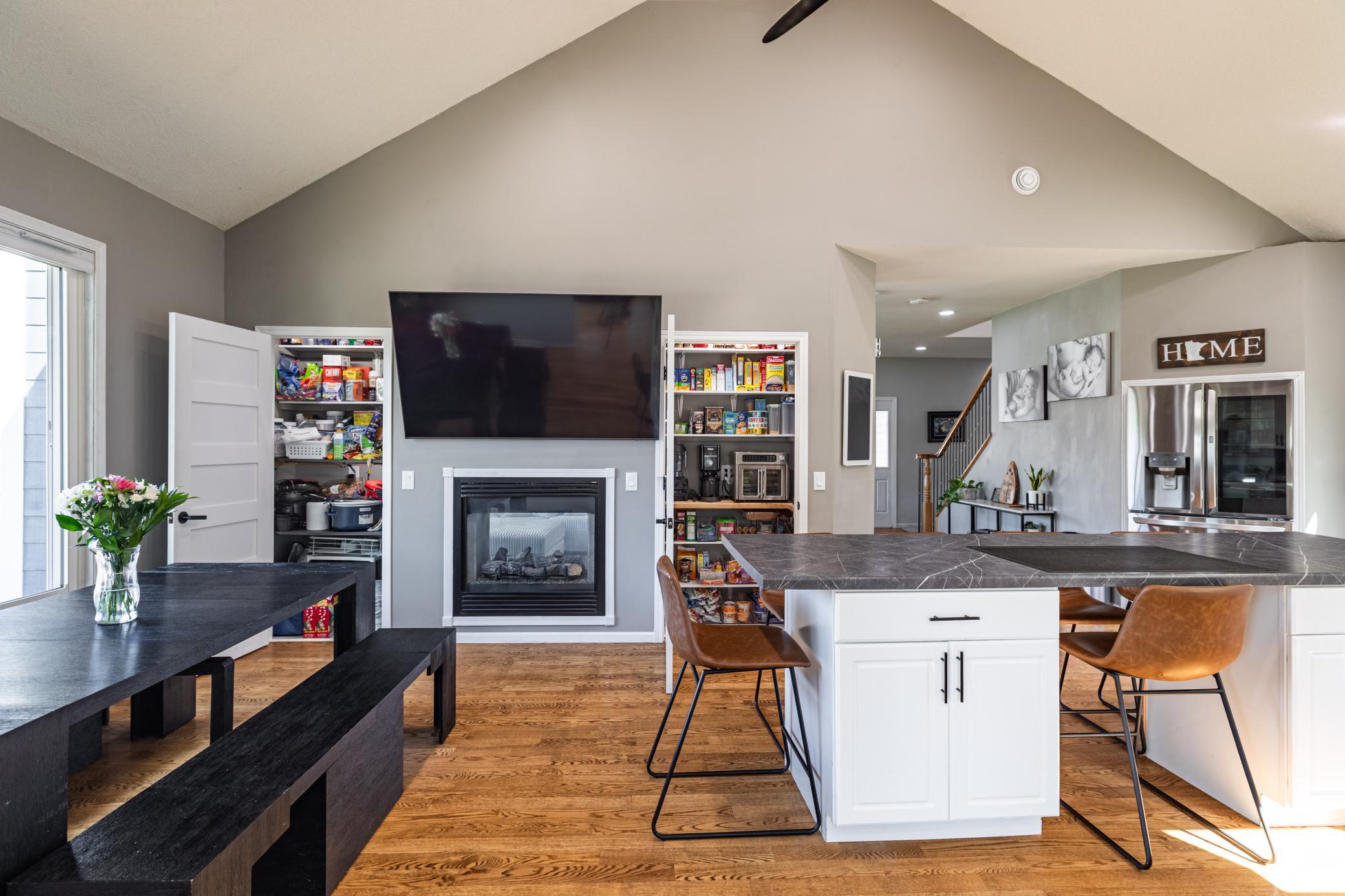 CHECK OUT THE DOUBLE PANTRIES