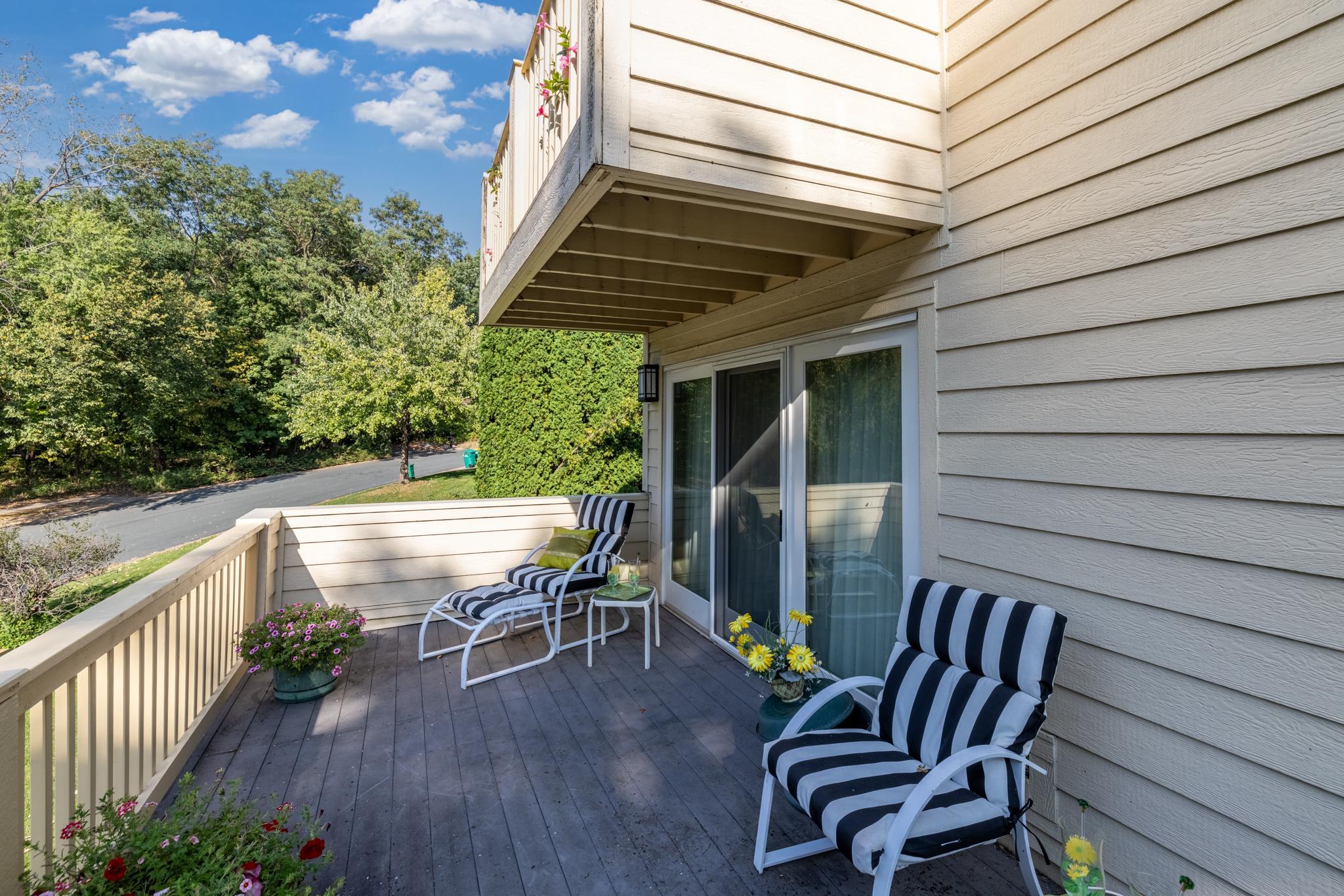 Deck off living room