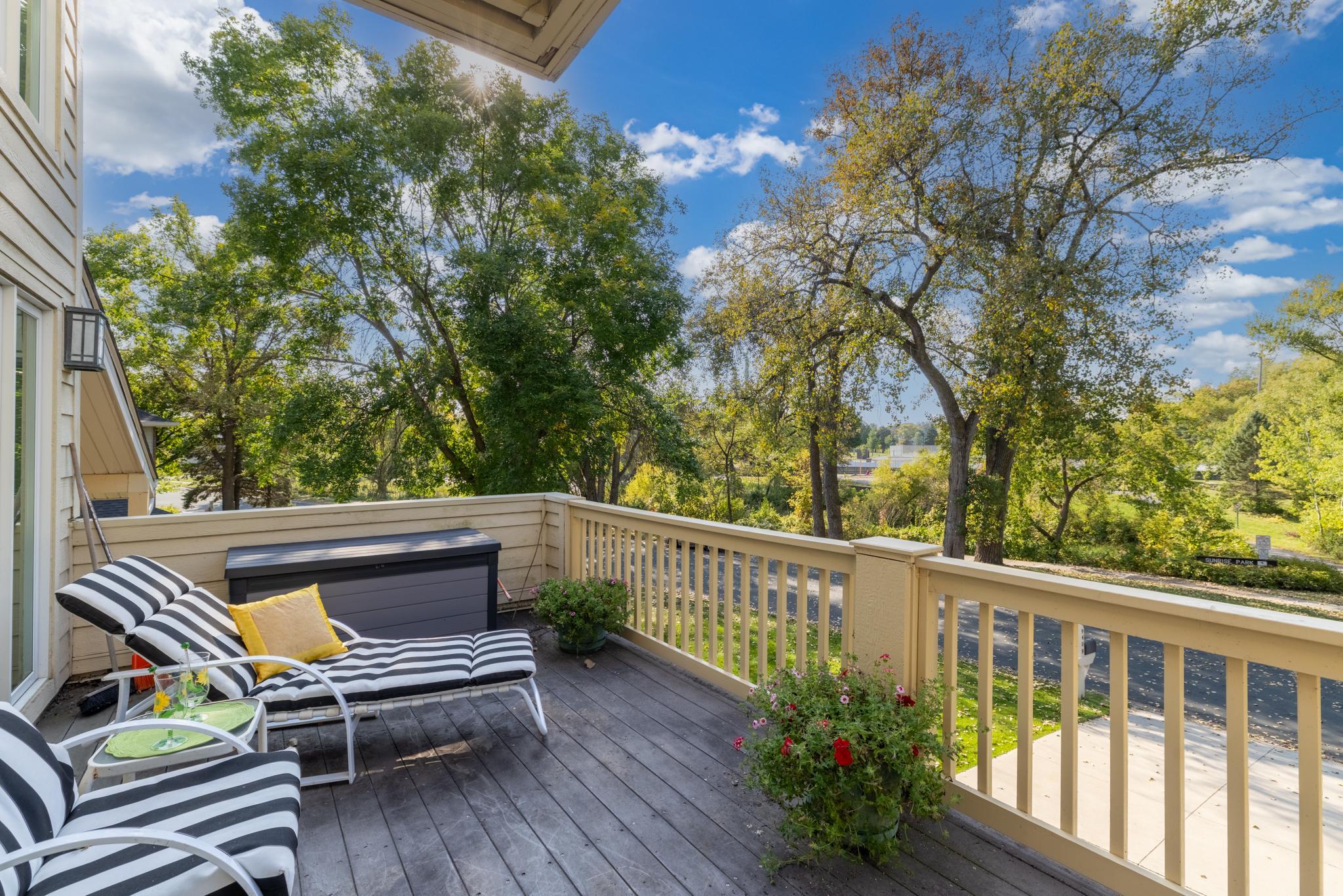 Deck off living room
