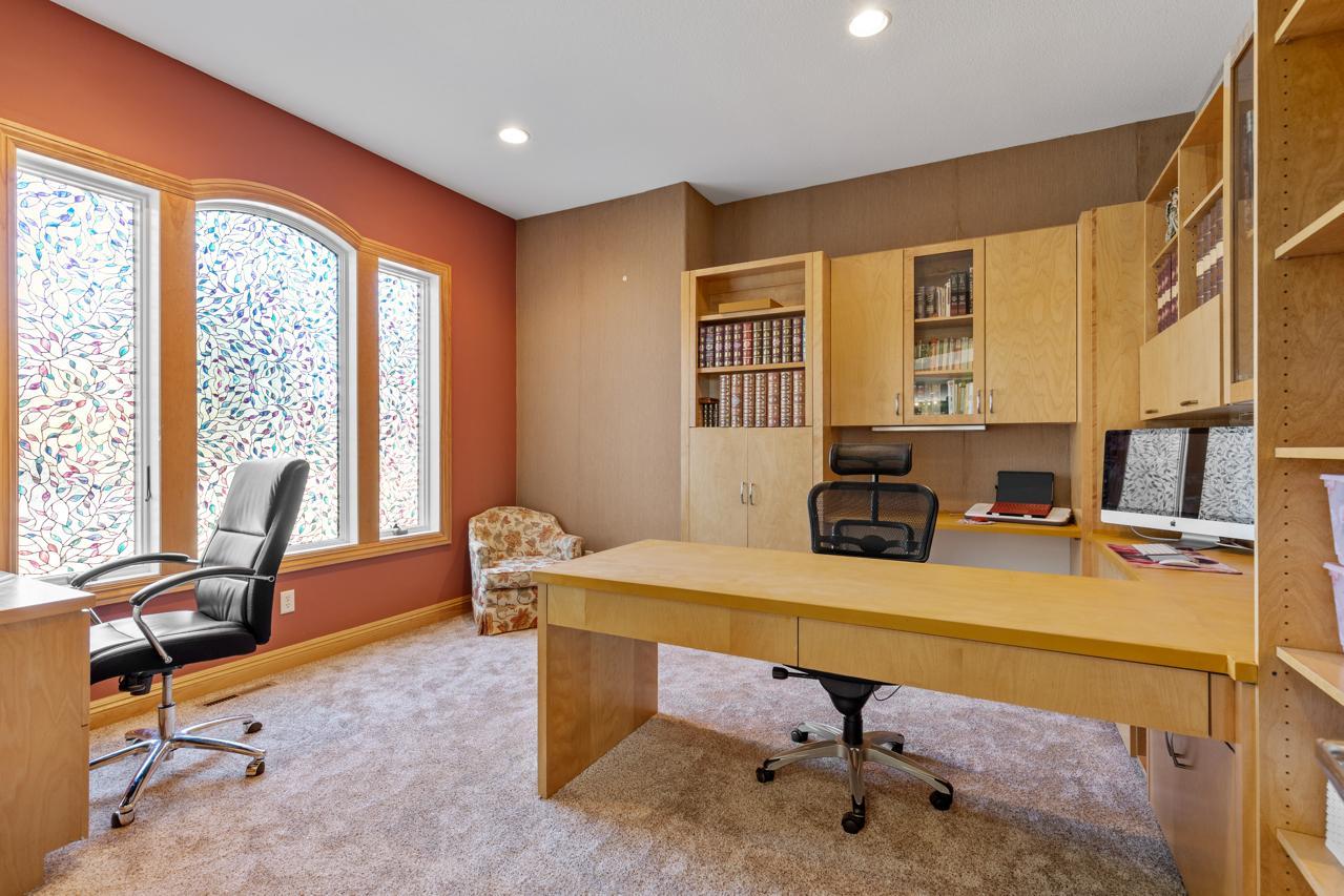 Flex room to be used as an office or additional bedroom.