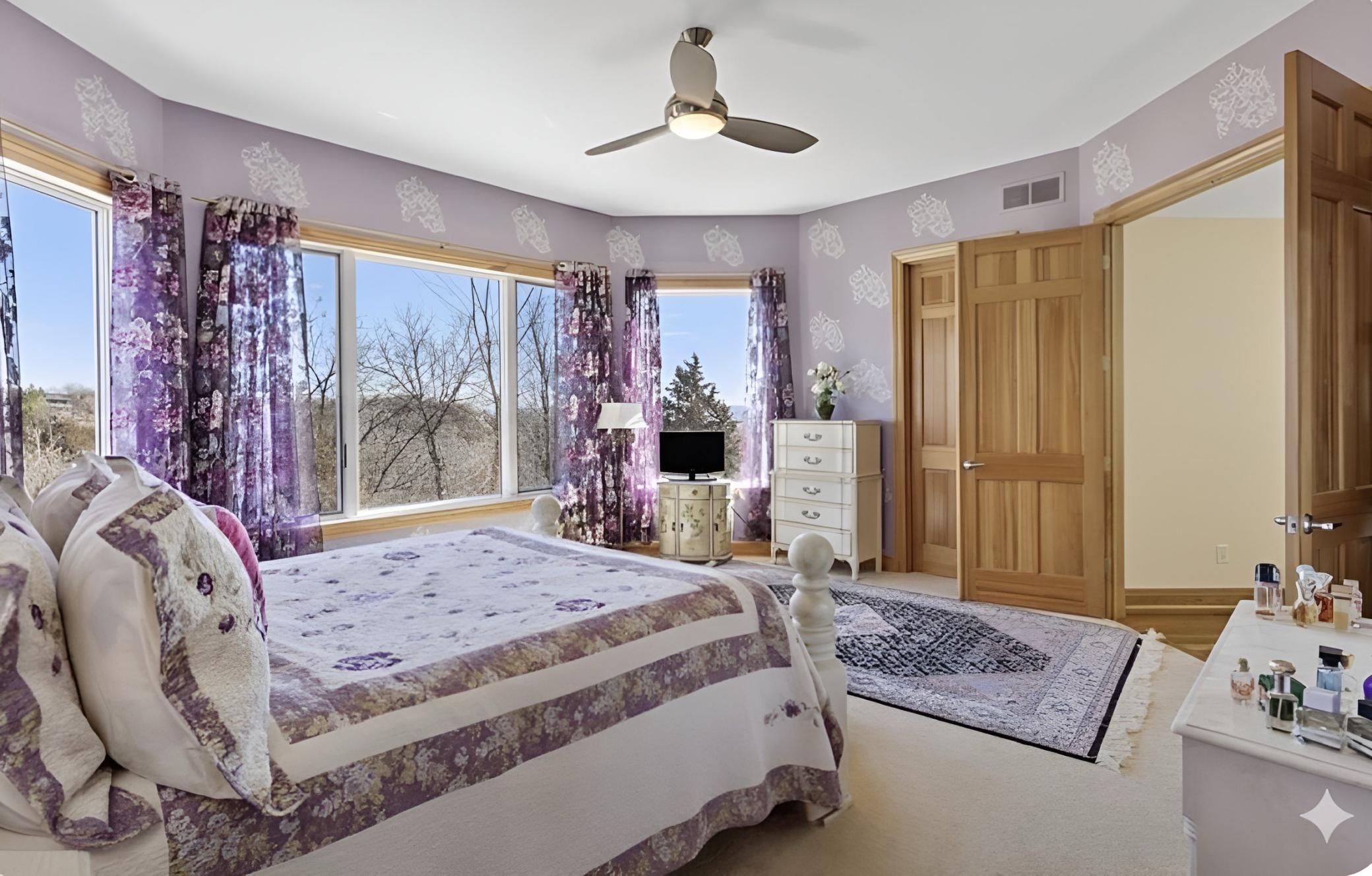 Main floor bedroom with amazing views!