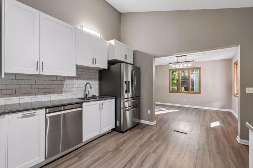 Updated kitchen into informal dining room