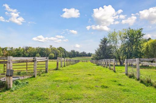 Established fencing and open green space create flexible areas for livestock, horses or a variety of country living possibilities.