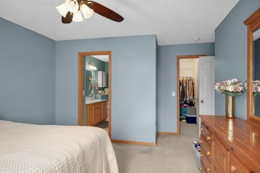 Primary Bedroom includes a private Bath and walk-in closet.