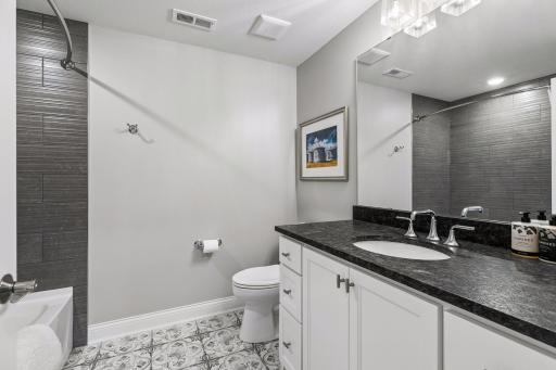 Full Bath on lower level