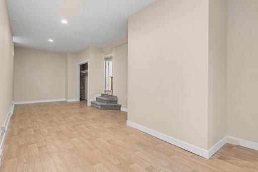 Spacious walkout lower level