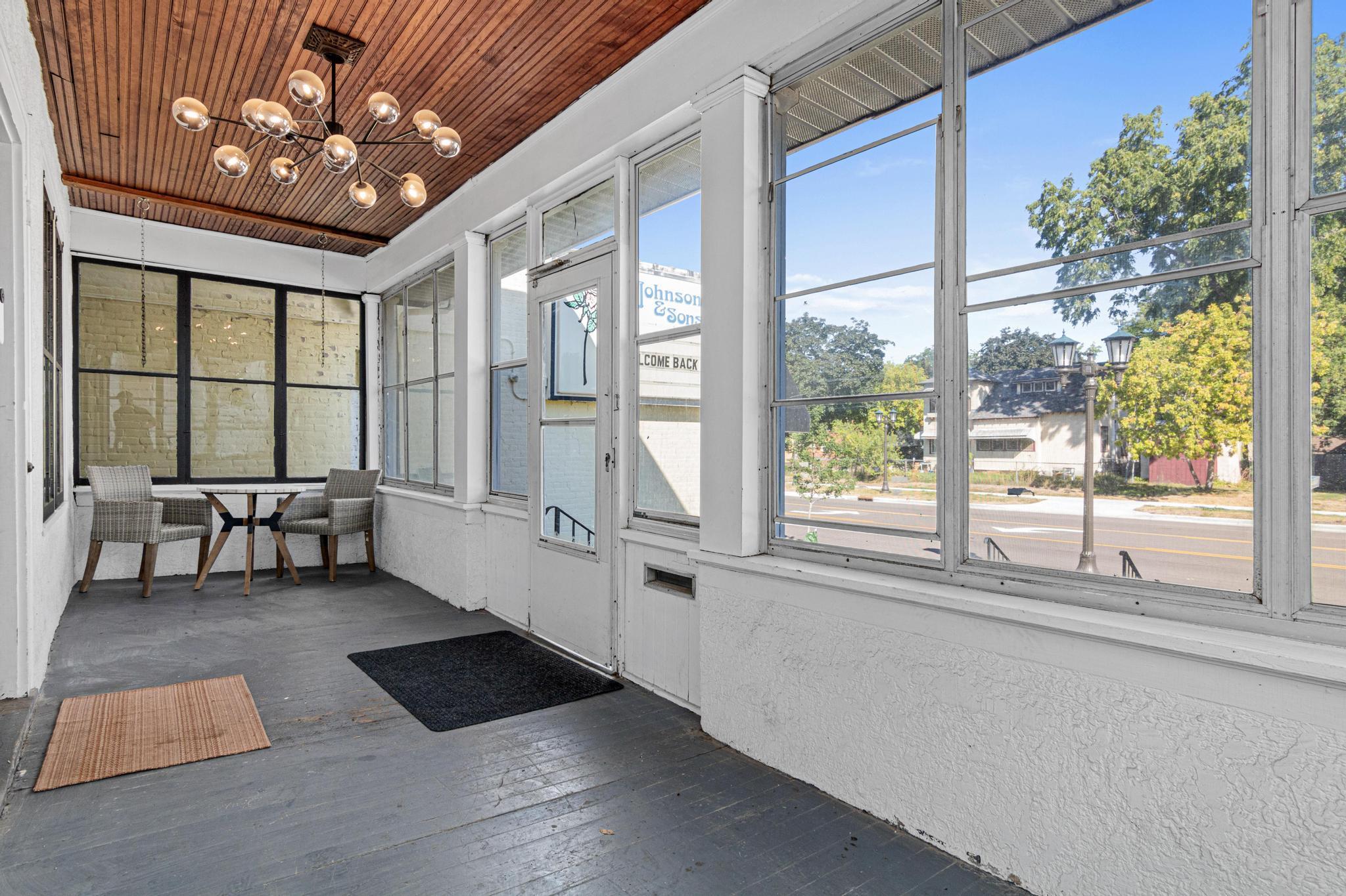 Cute porch for welcoming clients