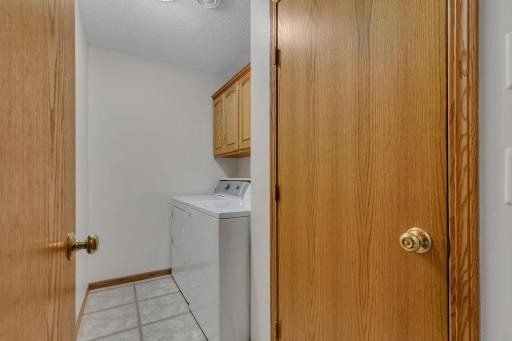 Nice sized laundry room conveniently located