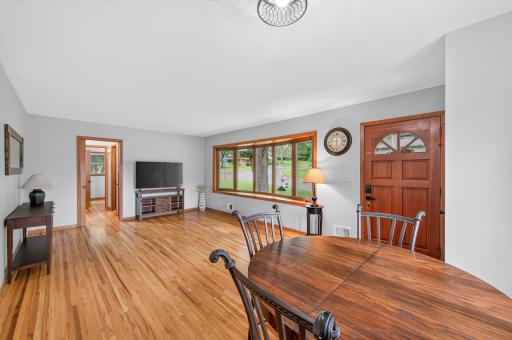 Dining/Living Room. HARDWOOD FLOORS throughout the main level