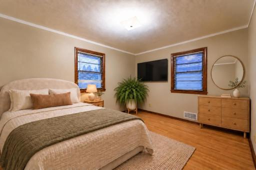 Virtually staged; furnishings and decor digitally added.
