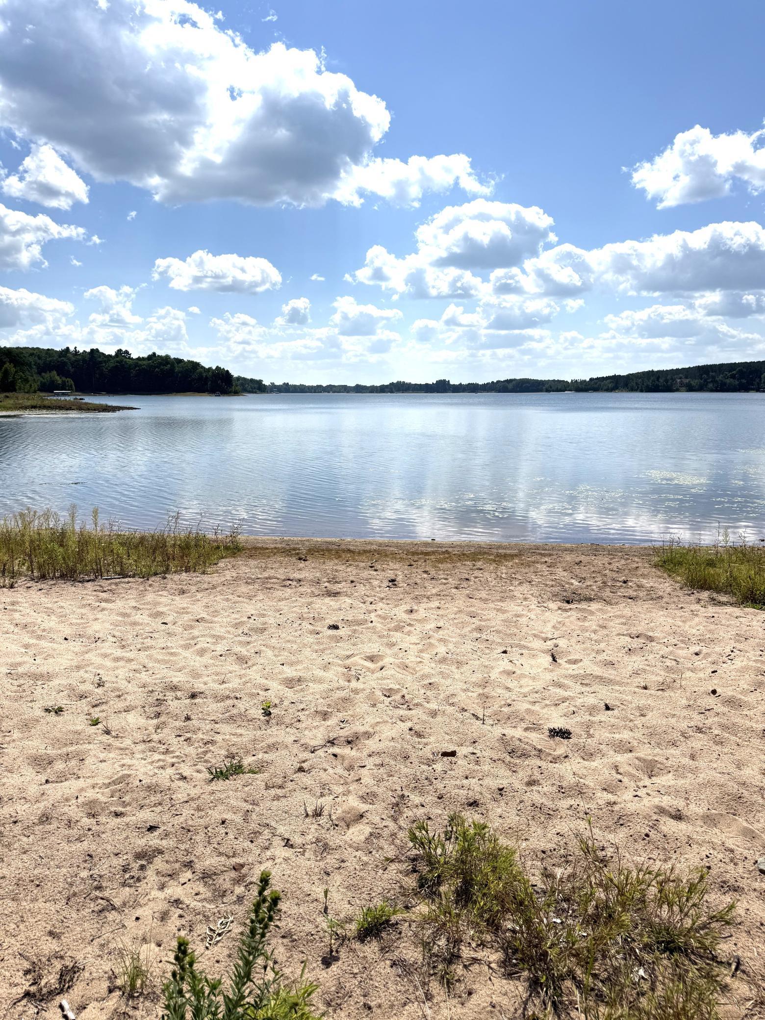 Gorgeous sandy beach on the beautiful Silver Lake!