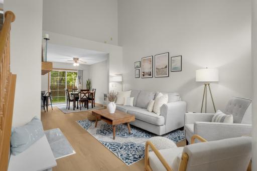 Soaring vault upon entry in this open concept townhome!
