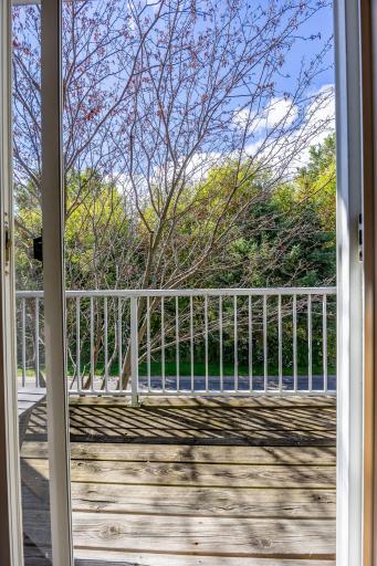 View of wooded area from Balcony!