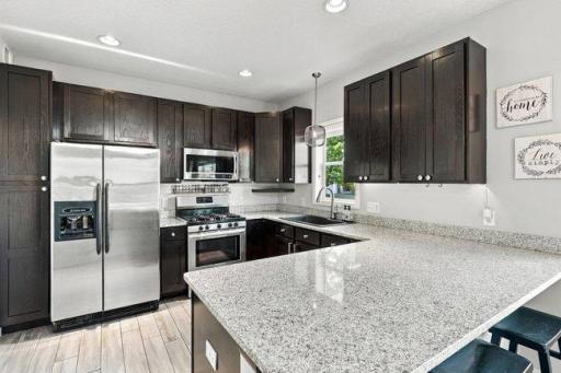 Stainless Steel Appliances, Granite Countertops
