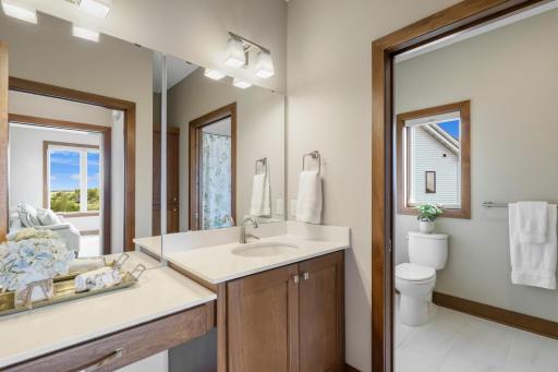 Conveniently located adjacent to the second main-level bedroom, providing guests with their own comfortable and private space.