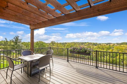 Views that seem to go on foreverâthis elevated deck is the perfect place to slow down, dine outdoors, and take in the sweeping countryside scenery.